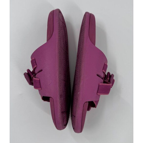 Chaco Kids Chillos Outskirt Fuchsia Slide Sandals K5 Durable Rubber Sole Casual - Picture 8 of 10